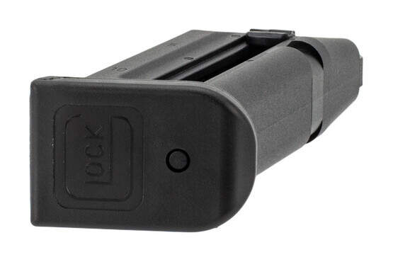 Glock G44 magazine with easy-to-disassemble base plate and easy loading thumb-tabs holds 10 rounds of .22 LR.